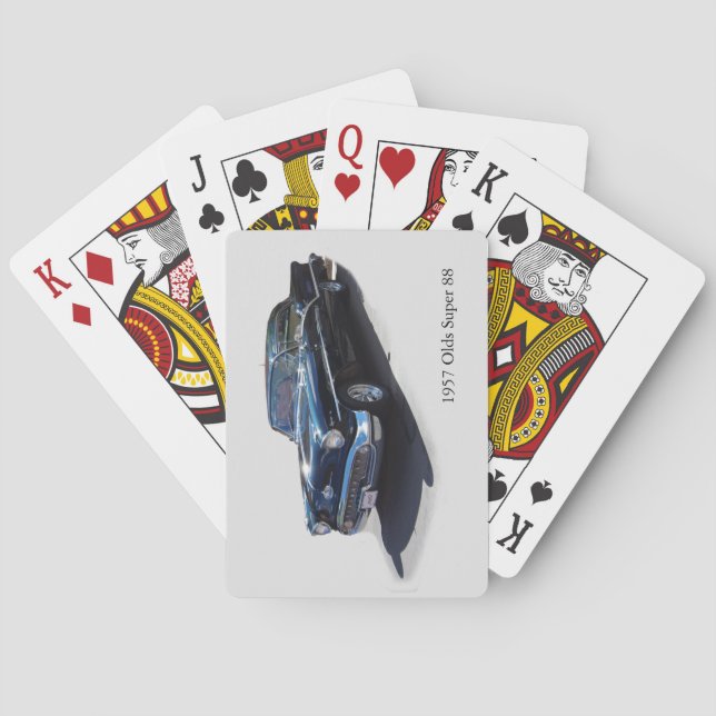 1957 Olds 88 playing cards (Back)