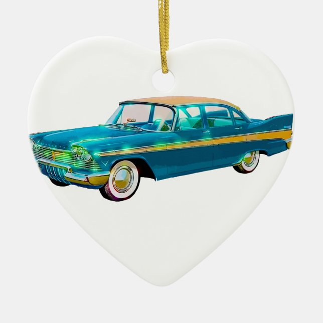 1957 Plymouth Belvedere Ceramic Tree Decoration (Front)