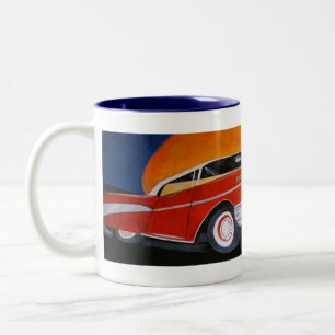 1957 red chevy coffee mug