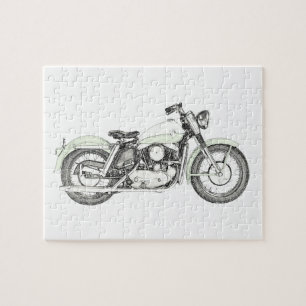 1957 Sportster Motorcycle Jigsaw Puzzle