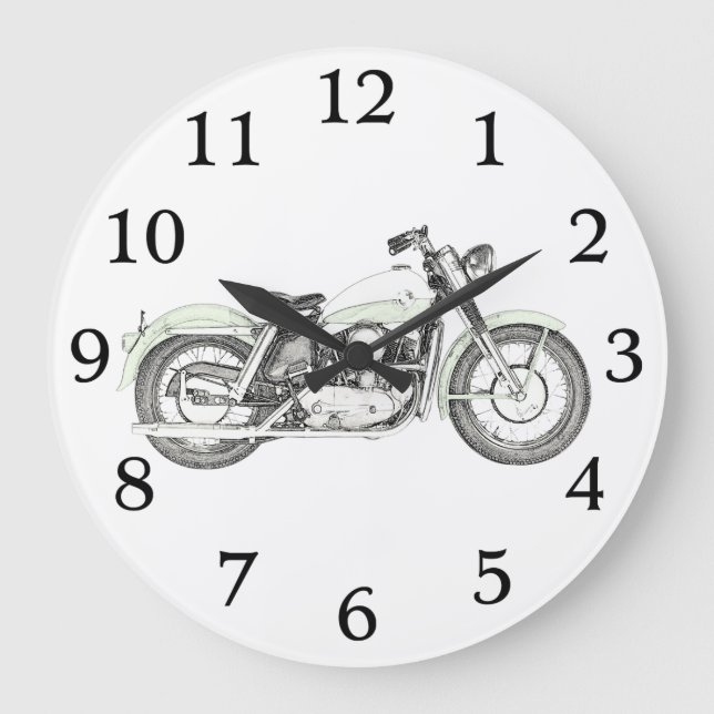 1957 Sportster Motorcycle Large Clock (Front)