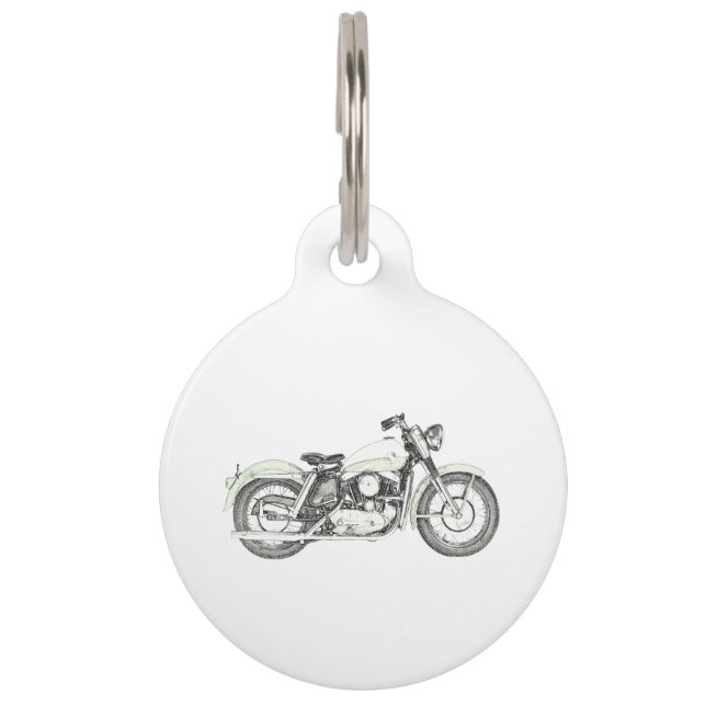 1957 Sportster Motorcycle Pet Tag (Front)