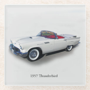 1957 Thunderbird glass coaster