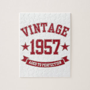 1957 Vintage Aged to Perfection Jigsaw Puzzle