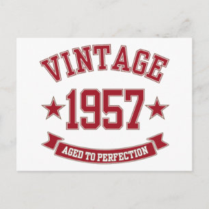 1957 Vintage Aged to Perfection Postcard