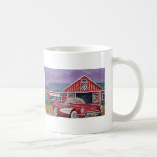 1957corvette painting coffee mug