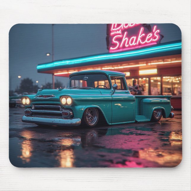 1958  Apachee 3100 stepside pickup Mouse Mat (Front)