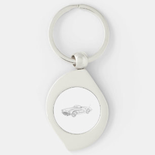 1958 Chevy Corvette Key Ring