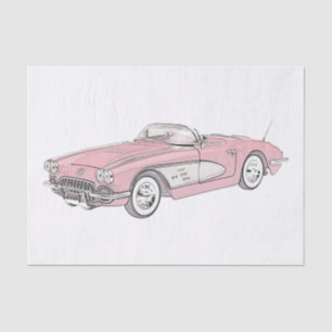 1958 Chevy Corvette Tissue Paper