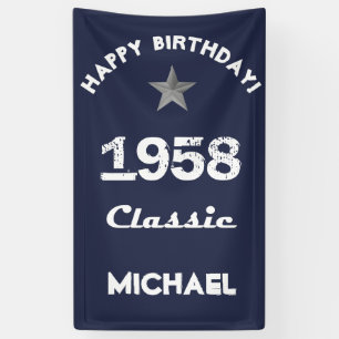 1958 Classic 60th Birthday Celebration Banner