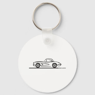 1958 Corvette Hardtop Key Ring