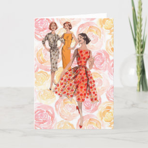 1958 Fashion Card