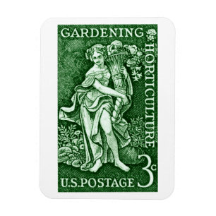 1958 Gardening + Horticulture Stamp Magnet