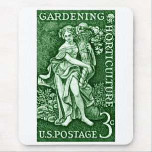 1958 Gardening + Horticulture Stamp Mouse Mat