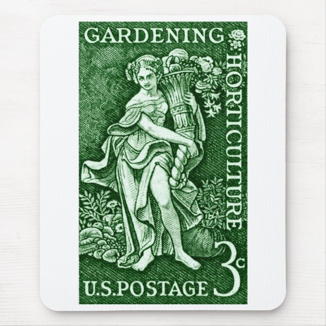 1958 Gardening + Horticulture Stamp Mouse Mat (Front)