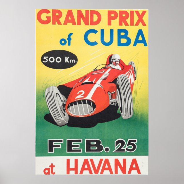 1958 Grand Prix Of Cuba Poster (Front)