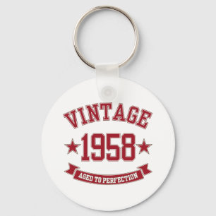 1958 Vintage Aged to Perfection Key Ring