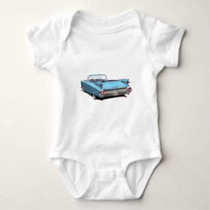 1959 Cadillac Lt Blue Car Baby Bodysuit