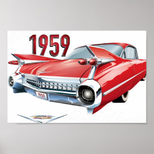 1959 Cadillac Vintage Poster