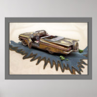 1959 Chevy Impala, junkyard Car, Classic car, art