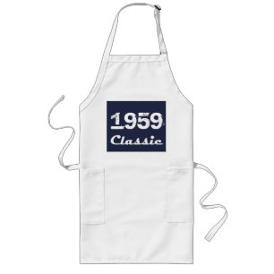 1959 Classic 60th Birthday Celebration Long Apron
