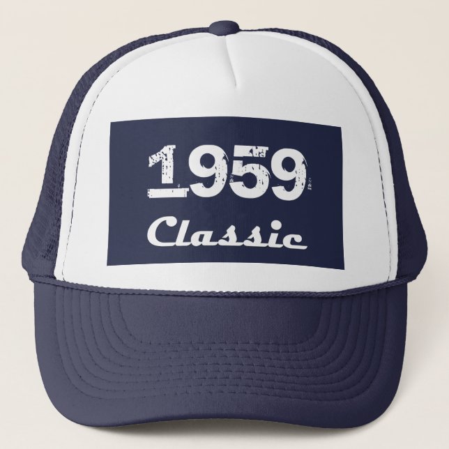 1959 Classic 60th Birthday Celebration Trucker Hat (Front)