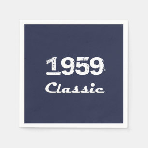 1959 Classic 60th Birthday Party Celebration Napkin