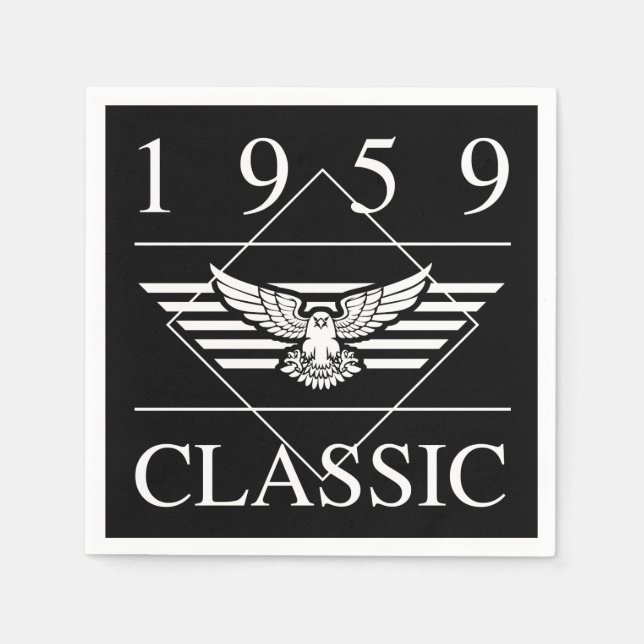 1959 Classic Birth Year Napkin (Front)