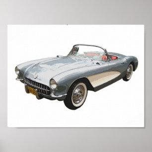 1959 Corvette Convertible Poster