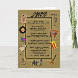 1959 Great Events Birthday Card