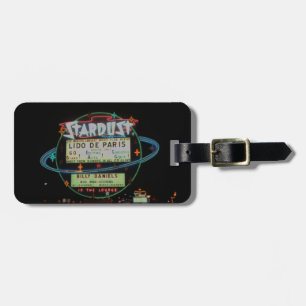 1959 Las Vegas Stardust Casino Hotel Neon Sign Luggage Tag