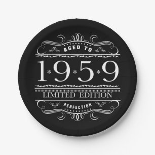 1959 Limited Edition Birthday Paper Plate