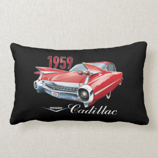 1959 Red Cadillac Classic Motor Car Lumbar Cushion