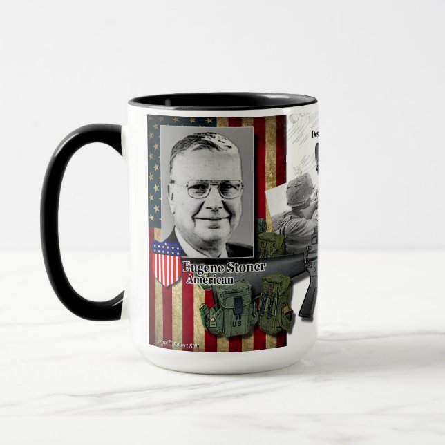 1959 Stoner M16 AR Armalite Rifle Coffee Mug (Left)