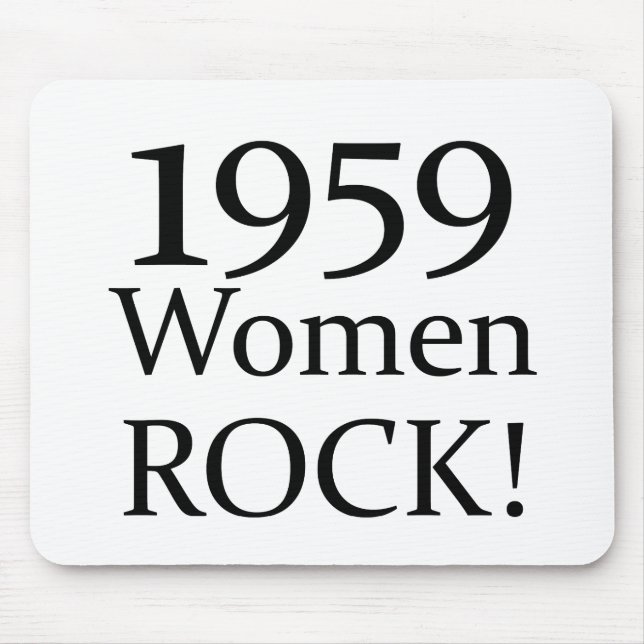 1959 Women Rock! Mouse Mat (Front)