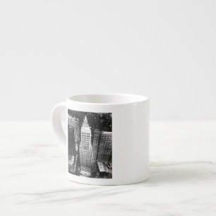 1960:  An aerial view of a Chicago skyscraper Espresso Cup