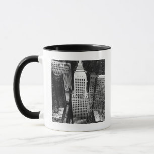 1960:  An aerial view of a Chicago skyscraper Mug