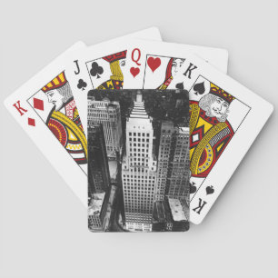 1960:  An aerial view of a Chicago skyscraper Playing Cards