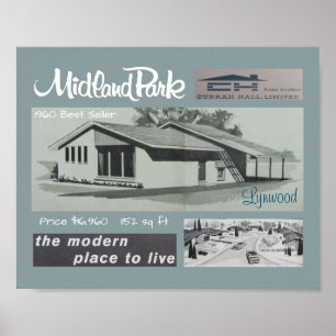 1960 Best Seller Modernist House Poster