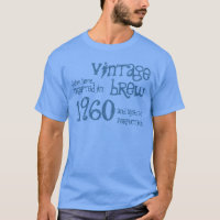 1960 Birthday Gift 55th Vintage Brew Blue Denim V3