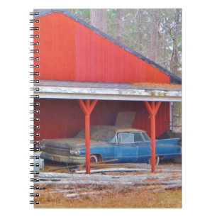 1960 BLUE SADAND DEVILLE Antique car Notebook