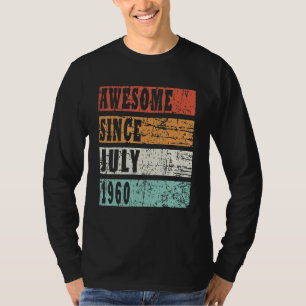 1960 Born In July Retro Idea 1 T-Shirt