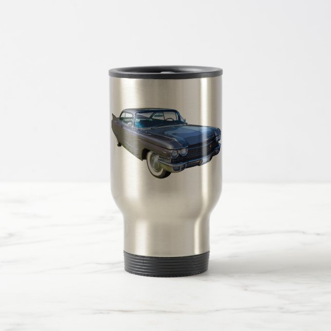 1960 Cadillac Classic Luxury Car Travel Mug (Center)