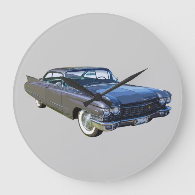1960 Cadillac Luxury Car Large Clock (Front)