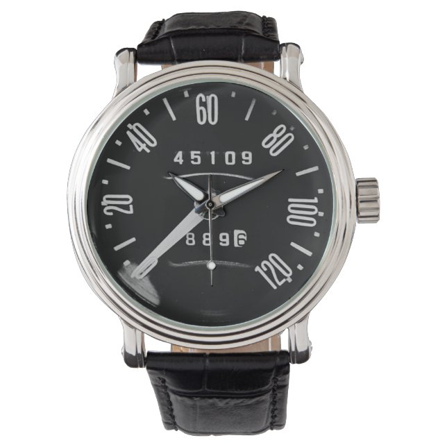 1960 Classic Luxury Car Speedometer Watch (Front)