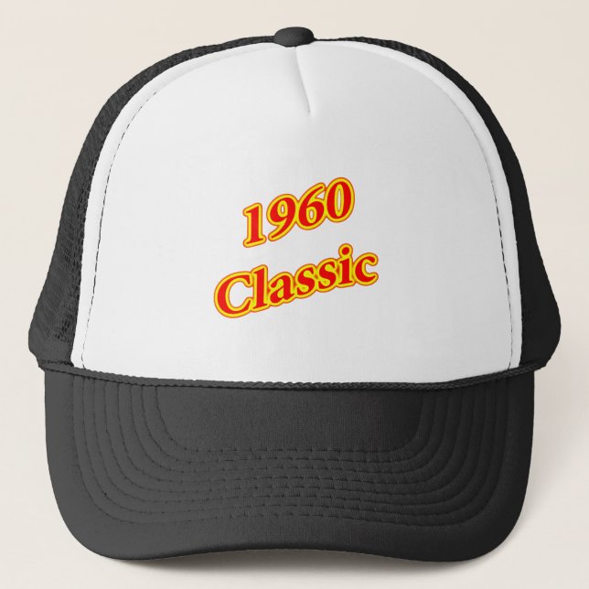 1960 Classic Red Trucker Hat (Front)