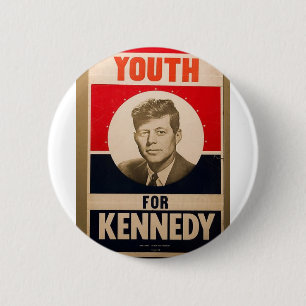1960 Kennedy 6 Cm Round Badge