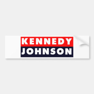 1960 Kennedy Johnson Bumper Sticker