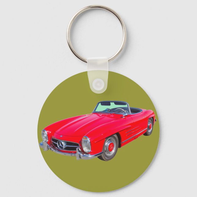 1960 Mercedes Benz 300 SL Convertible Key Ring (Front)