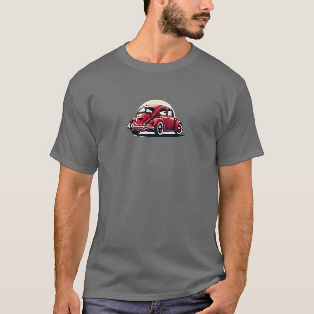 1960 Model Red Classic Car T-Shirt (Front)